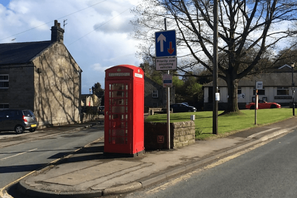 The village green in Dacre Banks, Dacre Parish